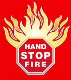 HAND STOP FIRE
