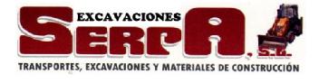 EXCAVACIONES SERPA, S.L. TRANSPORTES, EXCAVACIONES Y MATERIALES DE CONSTRUCCION