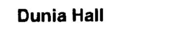 DUNIA HALL