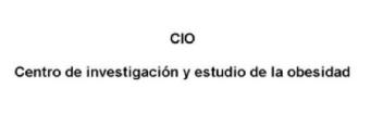 CIO CENTRO DE INVESTIGACION Y ESTUDIO DE LA OBESIDAD