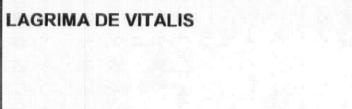 LAGRIMA DE VITALIS