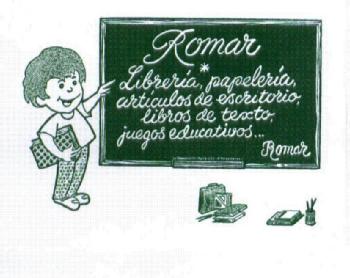 ROMAR LIBRERIA PAPELERIA, ARTICULOS DE ESCRITORIO, LIBROS DE TEXTO, JUEGOS EDUCATIVOS ... ROMAR