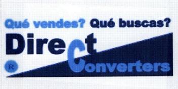 QUE VENDES? QUE BUSCAS? DIRECT CONVERTERS