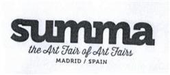 SUMMA THE ART FAIR OF ART FAIRS MADRID / SPAIN