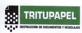 TRITUPAPEL DESTRUCCION DE DOCUMENTOS Y RECICLAJES
