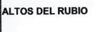 ALTOS DEL RUBIO