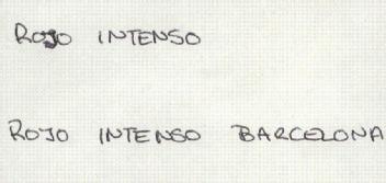 ROJO INTENSO ROJO INTENSO BARCELONA