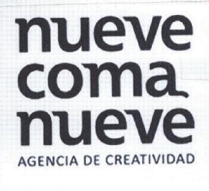 NUEVE COMA NUEVE AGENCIA DE CREATIVIDAD