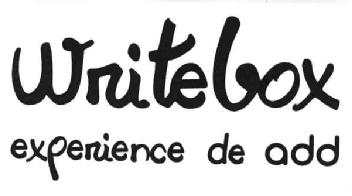 WRITEBOX EXPERIENCE DE ADD