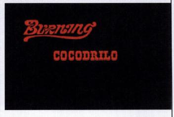 BURNING COCODRILO