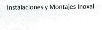 INSTALACIONES Y MONTAJES INOXAL