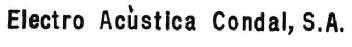 ELECTRO ACUSTICA CONDAL, S.A