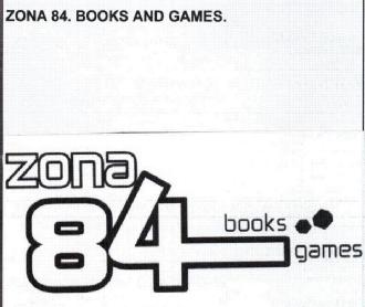 ZONA 84. BOOKS AND GAMES. ZONA 84 BOOKS GAMES