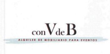 CON V DE B ALQUILER DE MOBILIARIO PARA EVENTOS