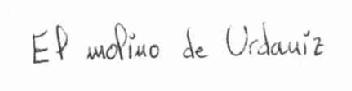 EL MOLINO DE URDANIZ
