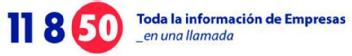 11 8 50 TODA LA INFORMACION DE EMPRESAS _EN UNA LLAMADA