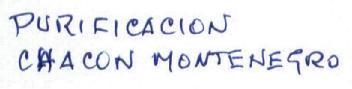 PURIFICACION CHACON MONTENEGRO