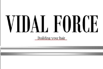 VIDAL FORCE BUILDING YOUR HAIR