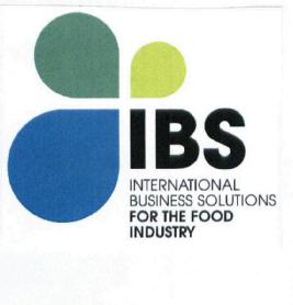 IBS INTERNATIONAL BUSINESS SOLUTIONS FOR THE FOOD INDUSTRY