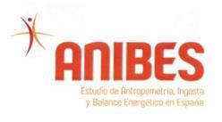 ANIBES ESTUDIO DE ANTROPOMETRIA, INGESTA Y BALANCE ENERGETICO EN ESPAÑA