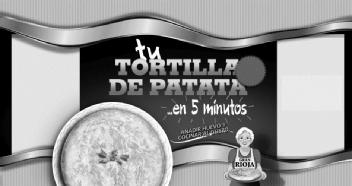 TU TORTILLA DE PATATA ... EN 5 MINUTOS AÑADIR HUEVO Y COCINAR AL GUSTO GRAN RIOJA