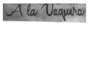 A LA VAQUERA