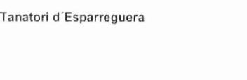 TANATORI D'ESPARREGUERA