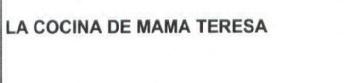 LA COCINA DE MAMA TERESA