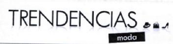TRENDENCIAS MODA