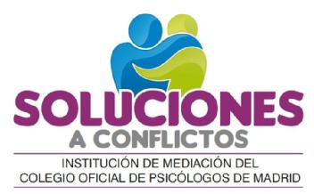 SOLUCIONES A CONFLICTOS INSTITUCION DE MEDIACION DEL COLEGIO OFICIAL DE PSICOLOGOS DE MADRID