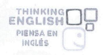 THINKING ENGLISH PIENSA EN INGLES