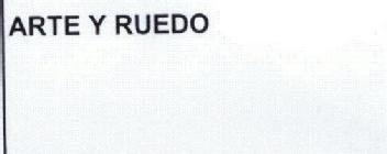 ARTE Y RUEDO