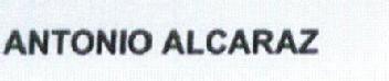 ANTONIO ALCARAZ