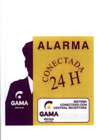 ALARMA CONECTADA 24H SISTEMA CONECTADO POR CENTRAL RECEPTORA GAMA