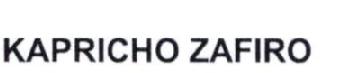 KAPRICHO ZAFIRO
