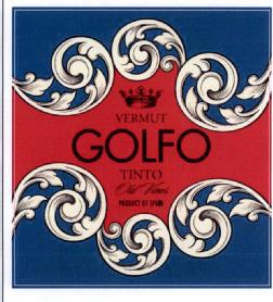 VERMUT GOLFO TINTO OLD VINES PRODUCT OF SPAIN