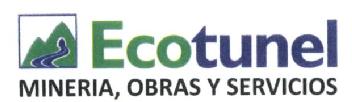 ECOTUNEL MINERIA, OBRAS Y SERVICIOS