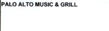 PALO ALTO MUSIC & GRILL