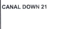 CANAL DOWN 21