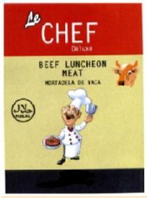 LE CHEF DELUXE BEEF LUNCHEON MEAT MORTADELA DE VACA HALAL HOLLAND