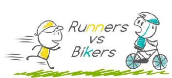 RUNNERS VS BIKERS