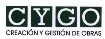 CYGO CREACION Y GESTION DE OBRAS