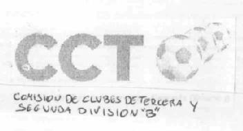 CCT COMISION DE CLUBES DE TERCERA Y SEGUNDA DIVISION 
