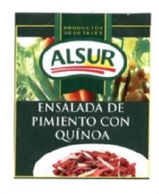 PRODUCTOS VEGETALES ALSUR ENSALADA DE PIMIENTO CON QUINOA