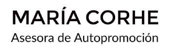 MARIA CORHE ASESORA DE AUTOPROMOCION