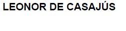 LEONOR DE CASAJUS