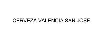 CERVEZA VALENCIA SAN JOSE