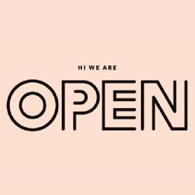 HI WE ARE OPEN