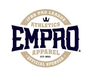 EMPRO ATHLETICS APPAREL EST. 2011 IFBB PRO LEAGUE OFFICIAL SPONSOR