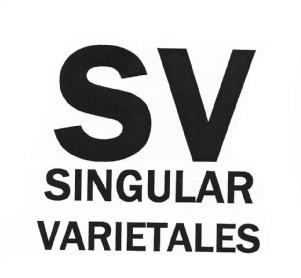 SV SINGULAR VARIETALES